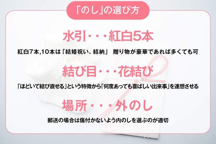 出産祝いの「のし」の選び方