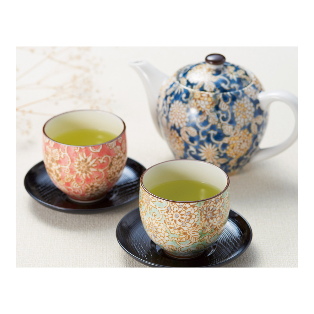 宇治茶詰合せと華唐草 茶托付茶器揃 - ハーモニック 商品検索サイト