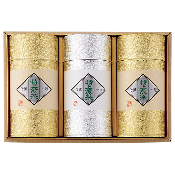 特上煎茶 静岡茶 3缶入り ハーモニックヴァリアス ギフト-