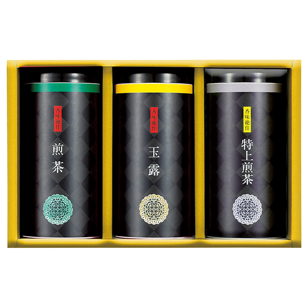 特上煎茶 静岡茶 3缶入り ハーモニックヴァリアス ギフト-